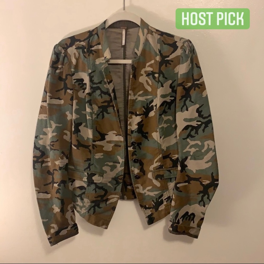 Free People Camo Jacket